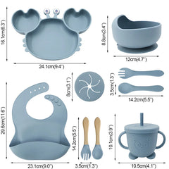 Crab-Shaped Baby Feeding set
