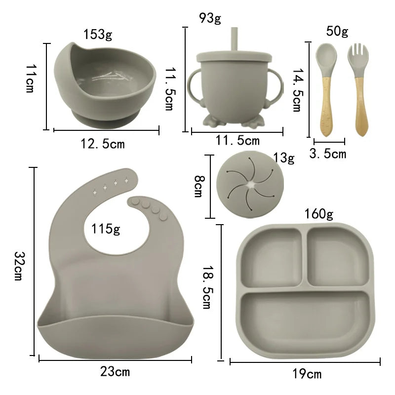7-piece baby feeding set | Best baby utensils