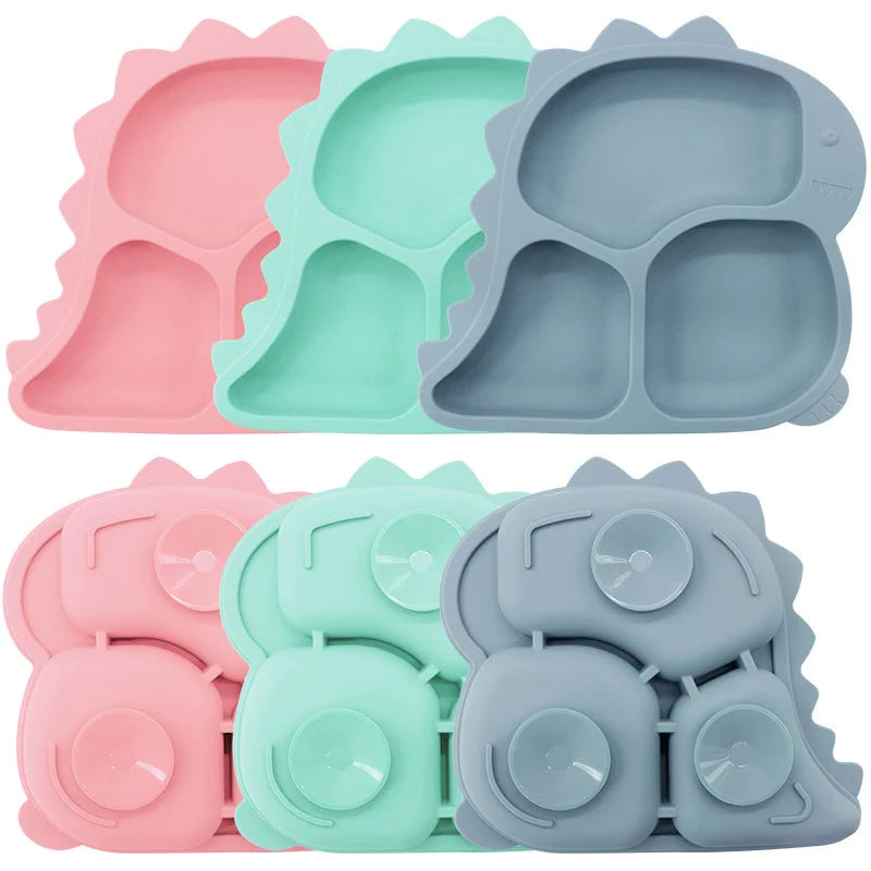 Dino Silicone Baby Feeding Set | Best Baby Utensils