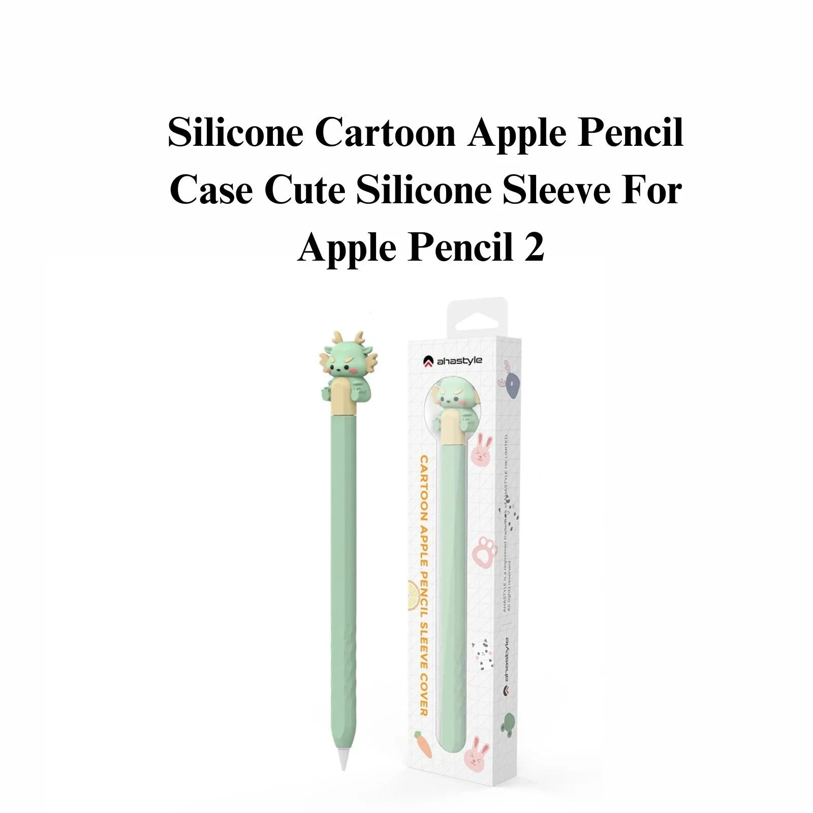 Cartoon Apple Pencil Case Cute Silicone Sleeve