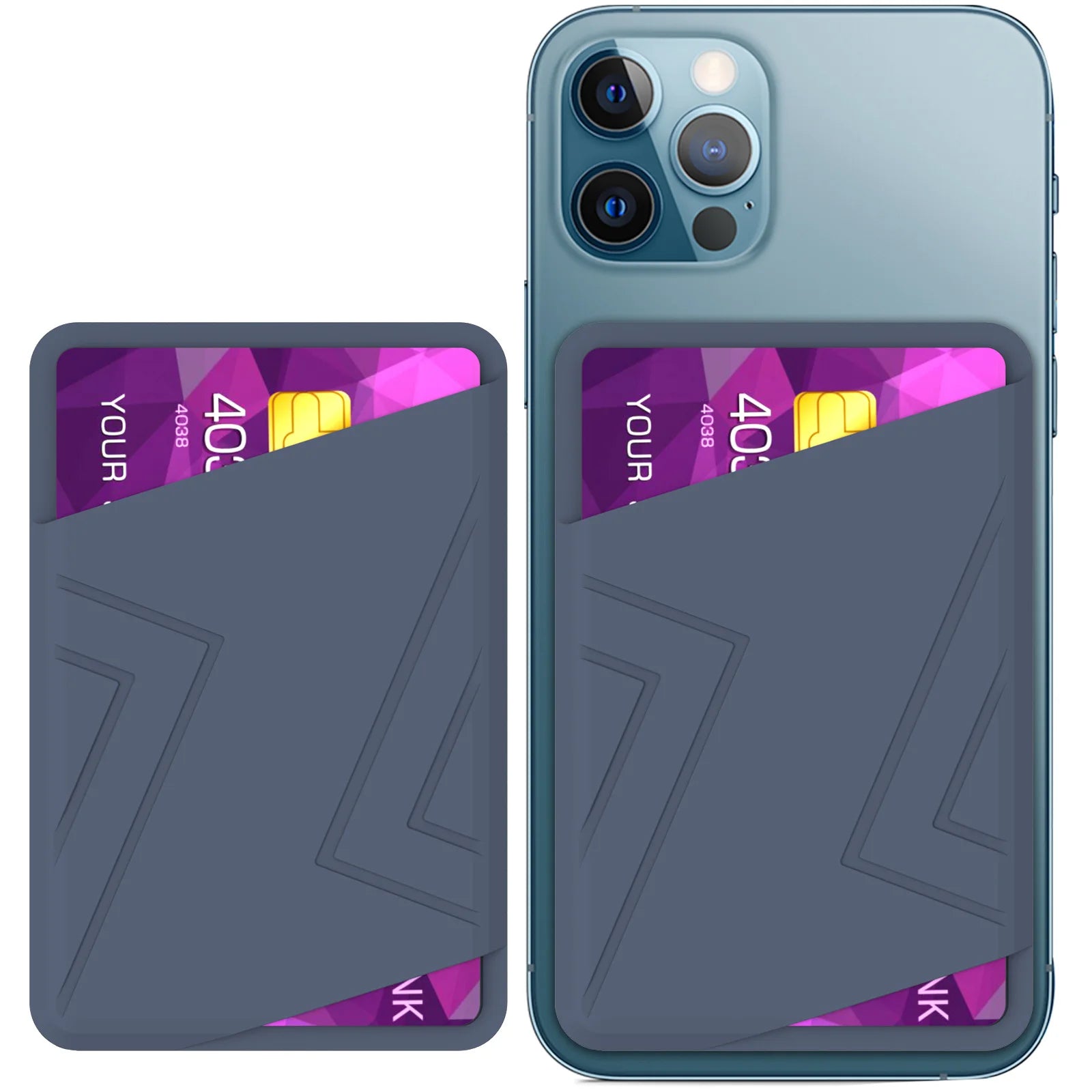 silicone phone card sleeve Cell Holder for Back of Phone Case. Stick On Pocket Wallet for iPhone, Android & Other Flat Surfaces, Great for Credit Cards, Business Card, Cash & ID Cards ( our wallet is durable and flexible Harvard Silicone Card Wallet Holder