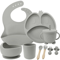 9-piece Silicone Baby Feeding Set | Best Baby Utensils
