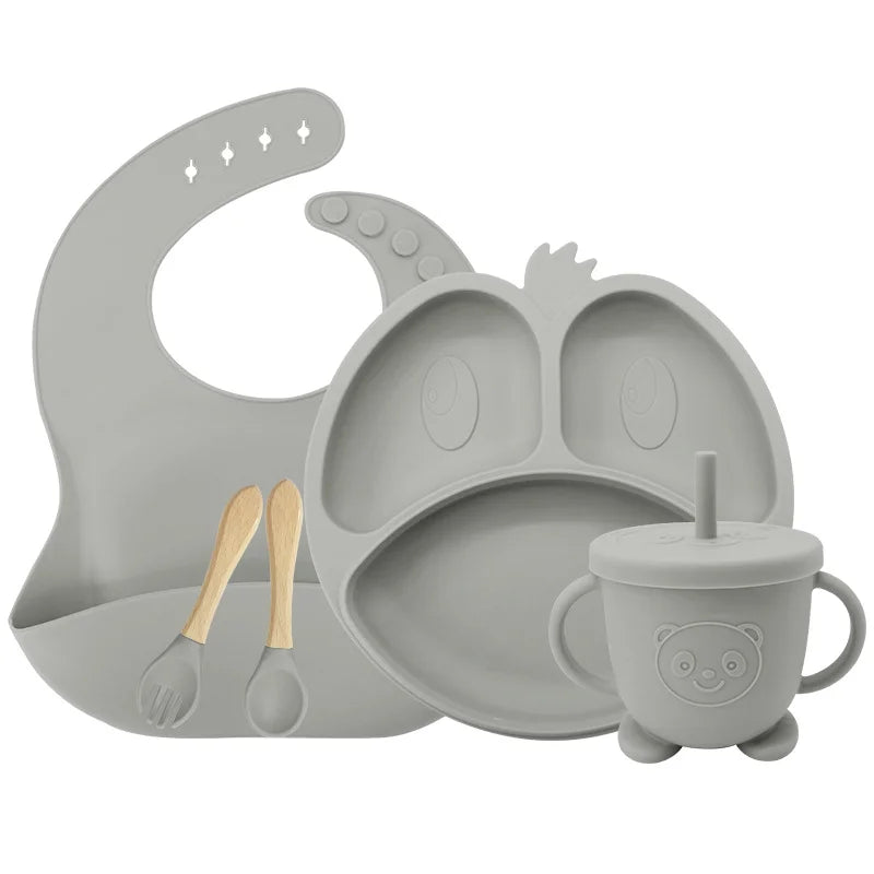 9-piece Silicone Baby Feeding Set | Best Baby Utensils