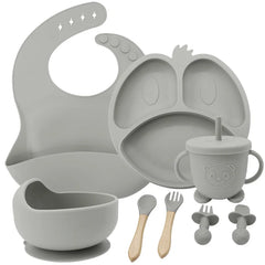 9-piece Silicone Baby Feeding Set | Best Baby Utensils