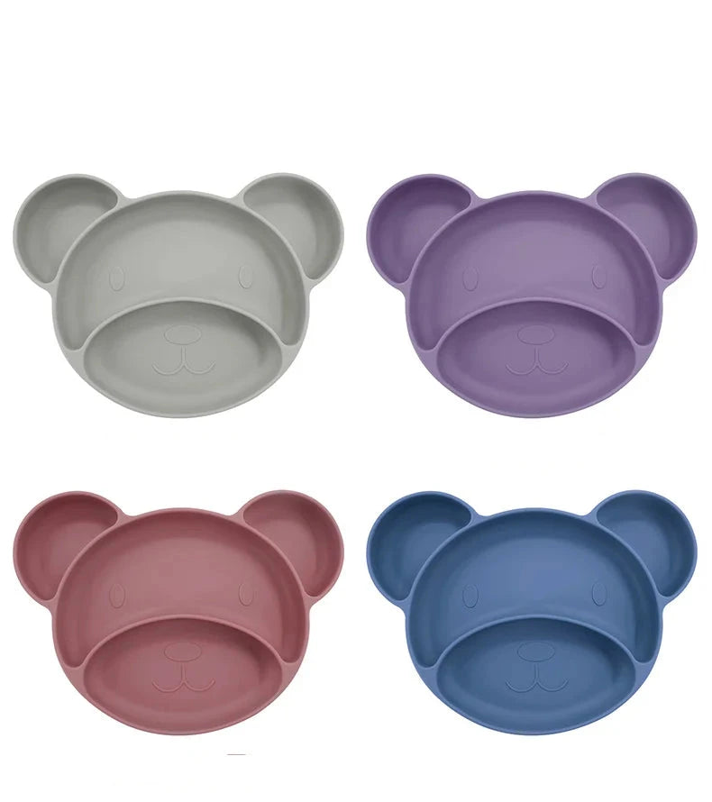 Teddy Silicone Baby Plate | Best Toddler Plate