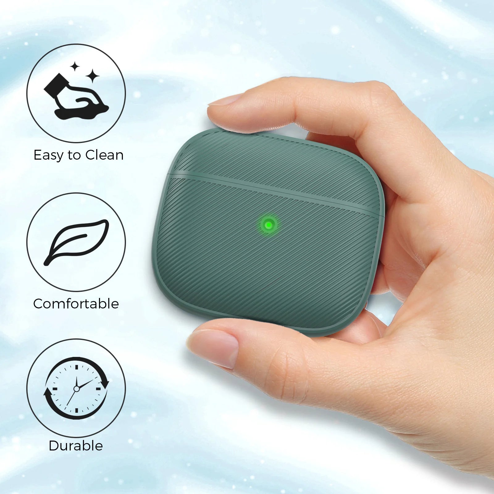 Rugged Hard AirPods Case with Aluminum Design for AirPods 3