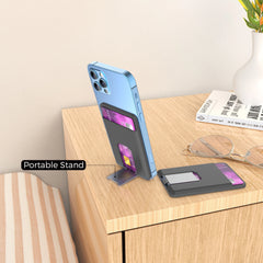 Silicone Magnetic Phone Wallet Card Holder Compatible with Apple