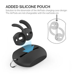 Silicone AirPod Ear Hooks Compatible with AirPods 1 & 2
