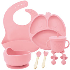 9-piece Silicone Baby Feeding Set | Best Baby Utensils