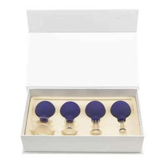4 Set Glass Suction Cups with Silicone Balls