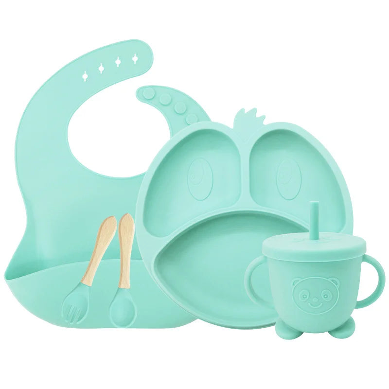9-piece Silicone Baby Feeding Set | Best Baby Utensils