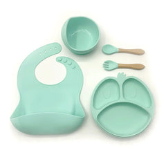 9-piece Silicone Baby Feeding Set | Best Baby Utensils