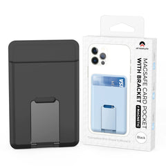 Silicone Magnetic Phone Wallet Card Holder Compatible with Apple