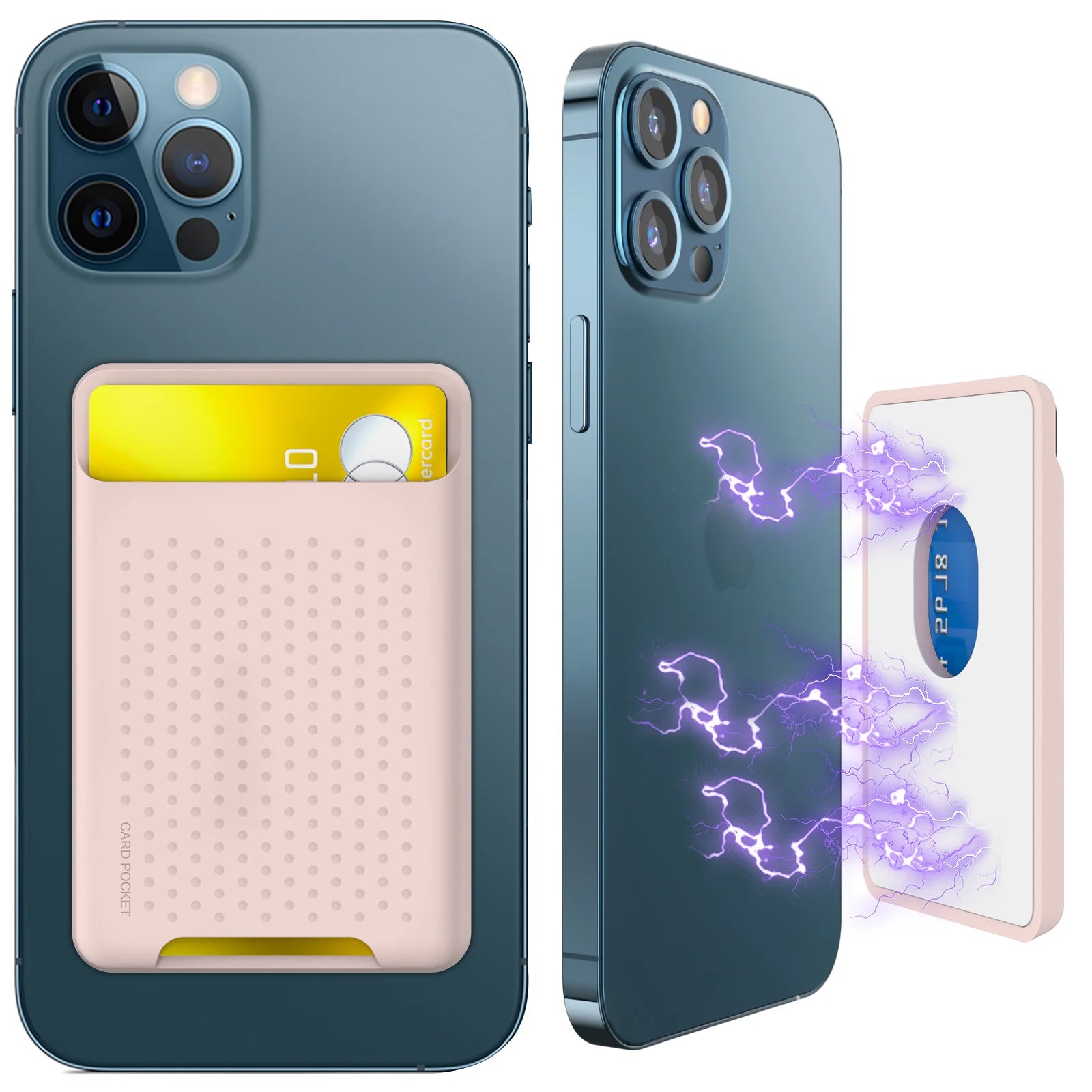 Magnetic iPhone x Card Holder Case Compatible with iPhone 12