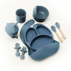 9-piece Silicone Baby Feeding Set | Best Baby Utensils