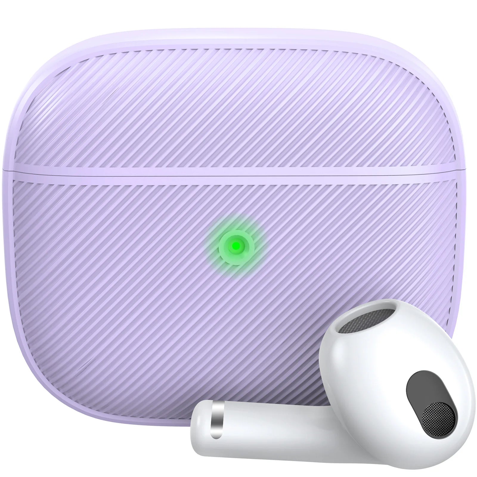 Purple Rugged Hard AirPods Case with Aluminum Design for AirPods 3