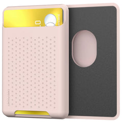 Pink Magnetic iPhone x Card Holder Case Compatible with iPhone 12