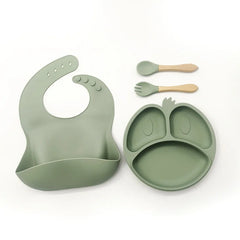 9-piece Silicone Baby Feeding Set | Best Baby Utensils