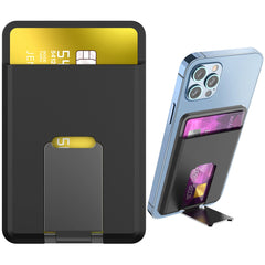 Silicone Magnetic Phone Wallet Card Holder Compatible with Apple