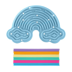 Sky Blue Rainbow Cloud Sensory Board