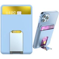 Silicone Magnetic Phone Wallet Card Holder Compatible with Apple