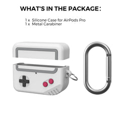 Light Grey Silicone Personalized Game Console Style AirPods Pro 1 Cover