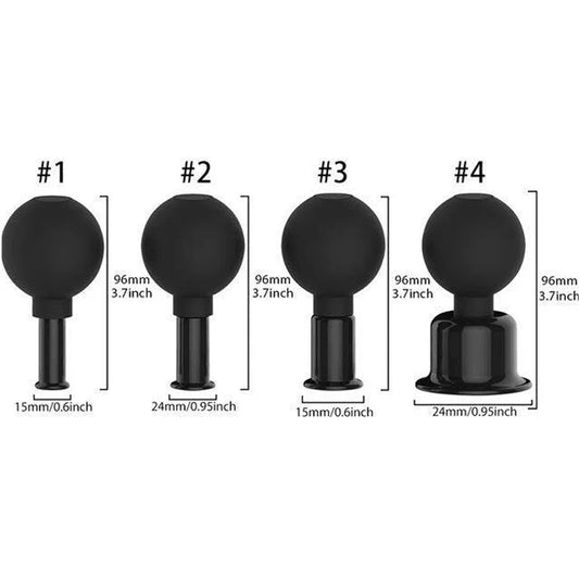 Silicone Cupping Set for Body and Facial Cupping