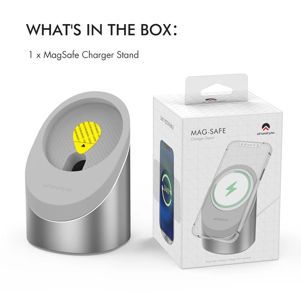 Silver Blue Mag-Safe Charger Stand for IPhone 12, 13