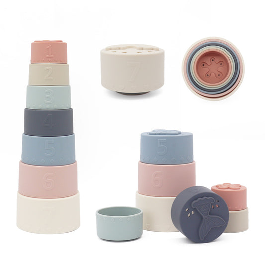 Silicone Teething Stacking Cups