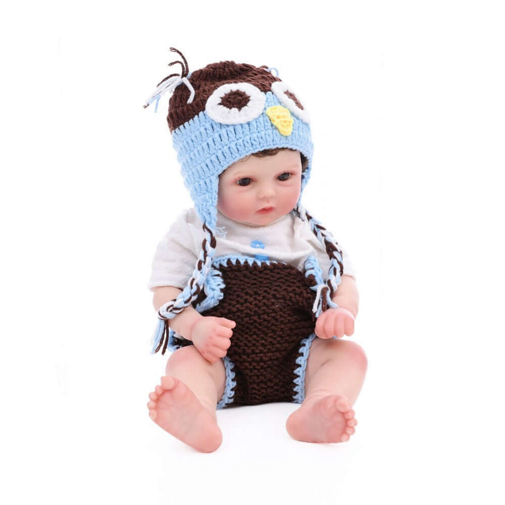 Blue Lucas & Pearl | Miniature Newborn Silicone Dolls