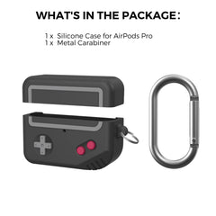 Black Silicone Personalized Game Console Style AirPods Pro 1 Cover