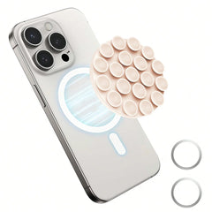 Retro Yellow Magnetic Suction Cup Phone Holder for iPhone 15, 14, 13, and 12 Series