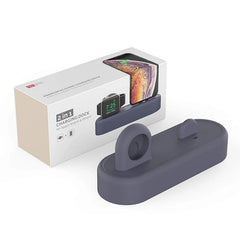 Silicone 2 in 1 Charging Dock for iWatch and iPhone
