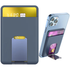 Silicone Magnetic Phone Wallet Card Holder Compatible with Apple