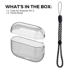 Black AirPods Pro 2 TPU Transparent Protective Case