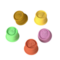 Fruit-Shaped Silicone Stacking Toy