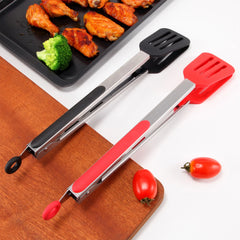 Silicone Cooking Tongs Stainless Steel
