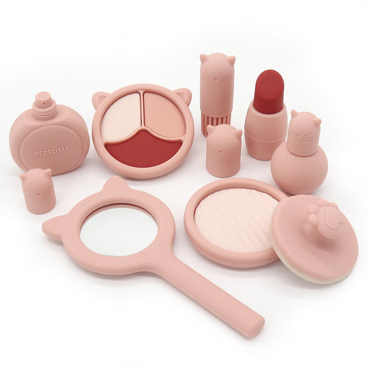Silicone Kids Makeup Vanity Play Set