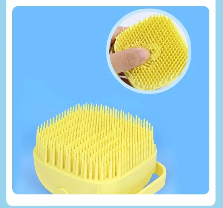 Soft Silicone Body Scrubber with soap dispenser