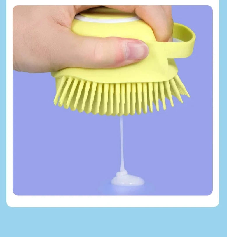 Soft Silicone Body Scrubber with soap dispenser
