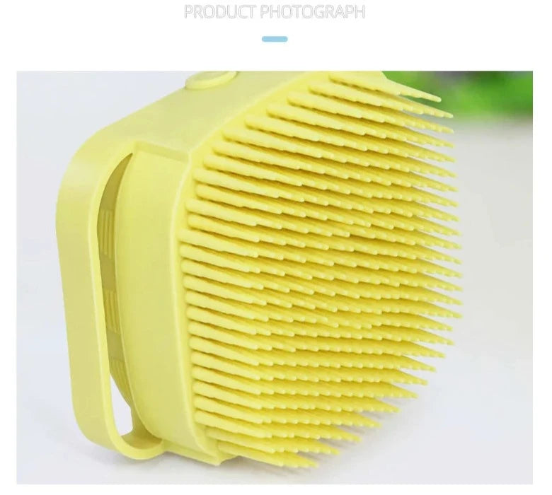 Soft Silicone Body Scrubber with soap dispenser