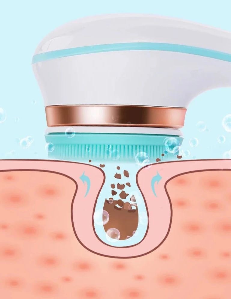 Electric Shower Silicone Body Scrubber | Shower Brush