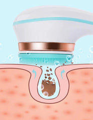 Electric Shower Silicone Body Scrubber | Shower Brush