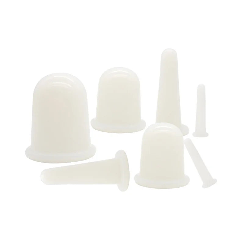 6 piece Transparent 6 Cups Facial Cupping Set | Silicone Cupping Therapy Kit