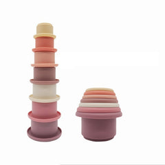 3-Color Silicone Stacking Toy