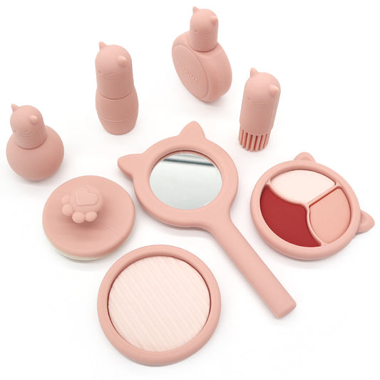 Silicone Kids Makeup Vanity Play Set