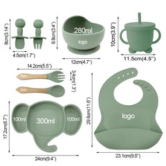 Silicone Baby Feeding Set | Anti Slip Baby Utensils