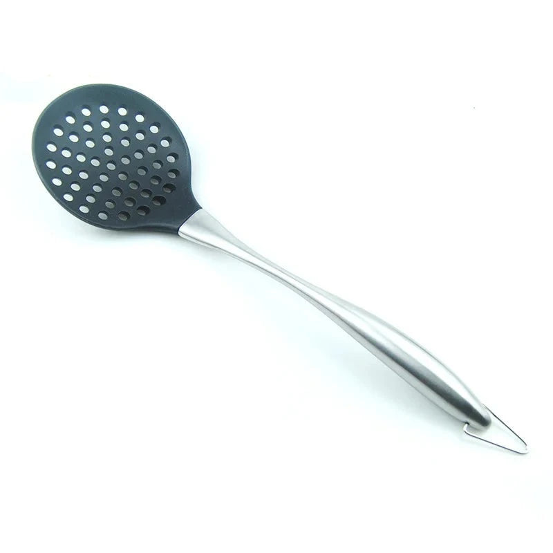 2x long Handled Silicone Slotted Ladle
