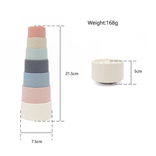 Silicone Teething Stacking Cups
