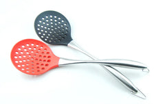 2x long Handled Silicone Slotted Ladle